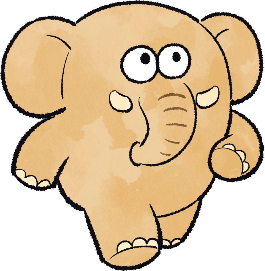 ぶれないゾウ